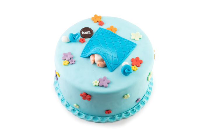 Geboorte taart jongen 3D