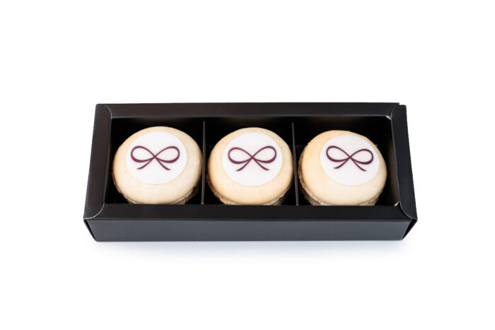 vier macarons (met of zonder logo)