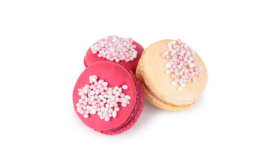 geboorte macarons roze