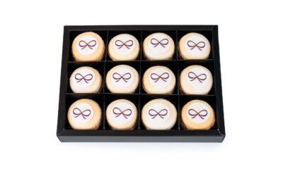 twaalf macarons (met of zonder logo)