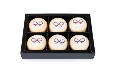 zes macarons (met of zonder logo)