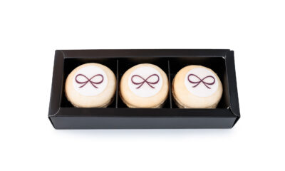 vier macarons (met of zonder logo)
