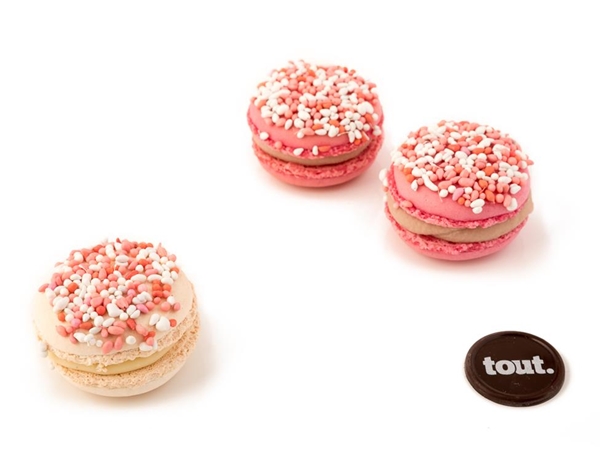 Geboorte macarons 24 stuks