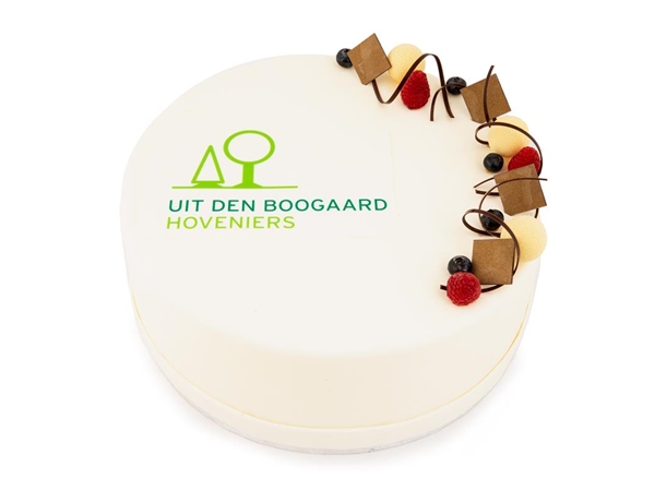 Logo Taart met Decoratie 12p